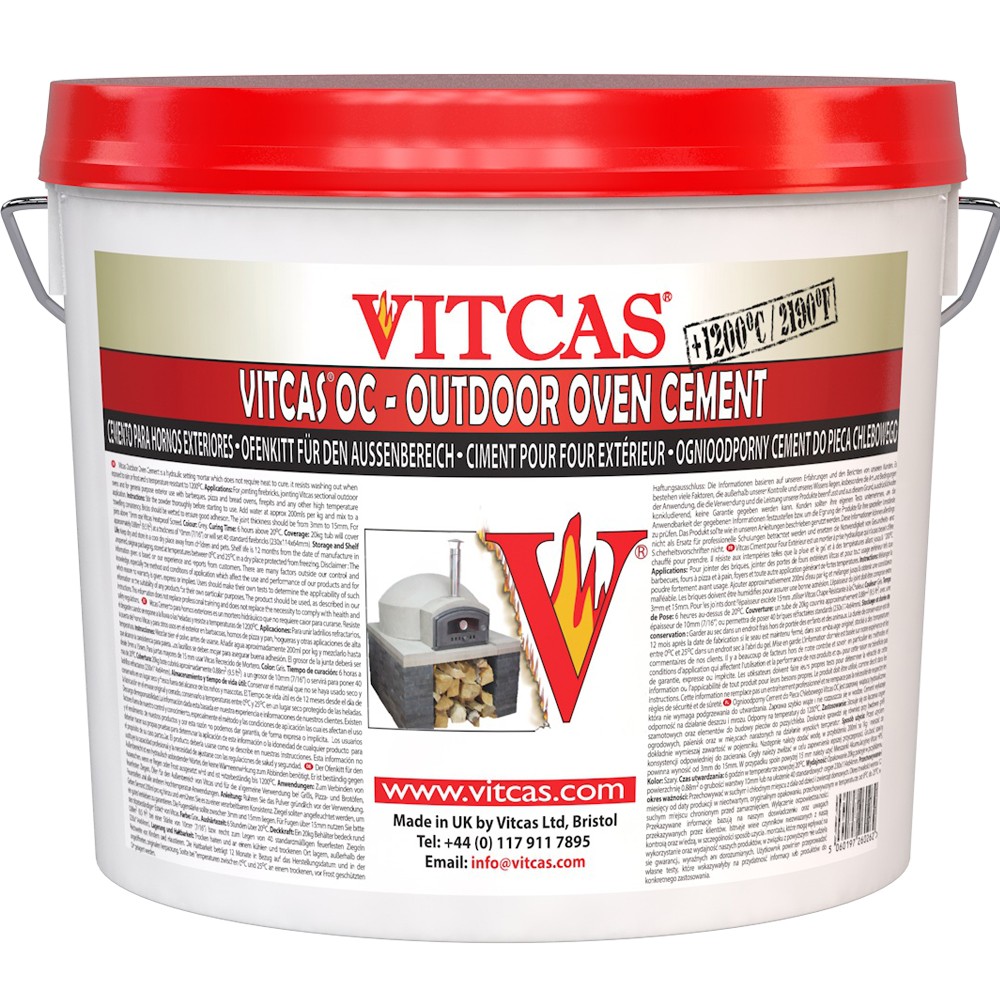 Vitcas Outdoor Oven Cement for compatible exterior joints